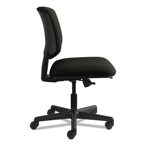 Picture of Volt Series Leather Task Chair with Synchro-Tilt, Supports Up to 250 lb, 18" to 22.25" Seat Height, Black