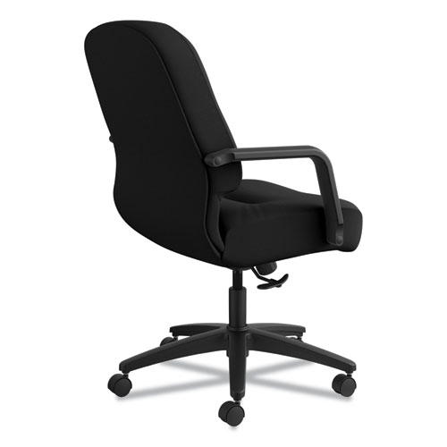 Picture of Pillow-Soft 2090 Series Managerial Mid-Back Swivel/Tilt Chair, Supports Up to 300 lb, 17" to 21" Seat Height, Black