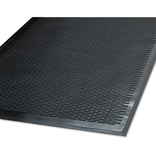 Picture of Clean Step Outdoor Rubber Scraper Mat, Polypropylene, 48 x 72, Black