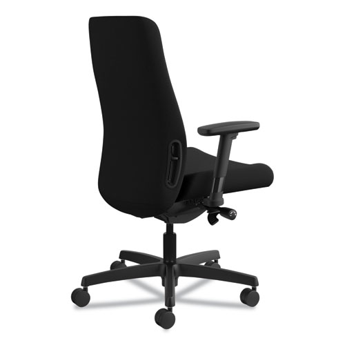 Picture of Endorse Upholstered Mid-Back Work Chair, Supports Up to 300 lb, 17.5" to 21.75" Seat Height, Black