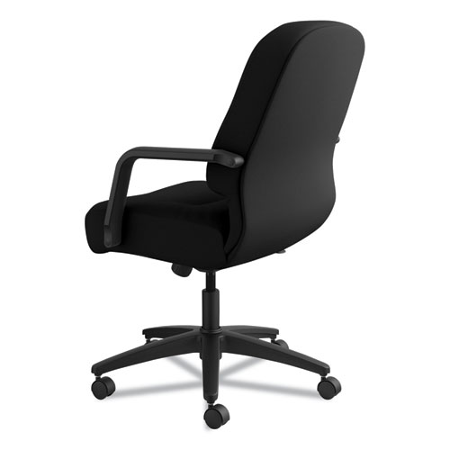 Picture of Pillow-Soft 2090 Series Managerial Mid-Back Swivel/Tilt Chair, Supports Up to 300 lb, 17" to 21" Seat Height, Black