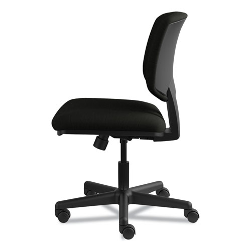 Picture of Volt Series Leather Task Chair with Synchro-Tilt, Supports Up to 250 lb, 18" to 22.25" Seat Height, Black