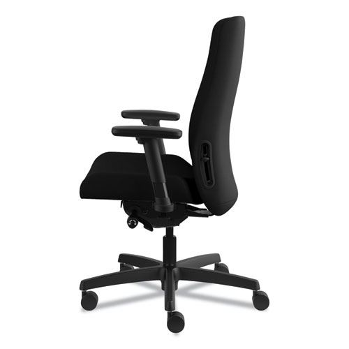 Picture of Endorse Upholstered Mid-Back Work Chair, Supports Up to 300 lb, 17.5" to 21.75" Seat Height, Black