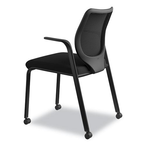 Picture of Nucleus Series Multipurpose Stacking Chair with ilira-Stretch M4 Back, Supports Up to 300 lb, 19" Seat Height, Black