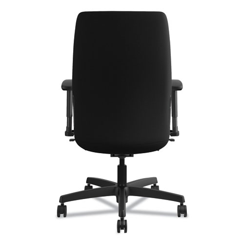 Picture of Endorse Upholstered Mid-Back Work Chair, Supports Up to 300 lb, 17.5" to 21.75" Seat Height, Black