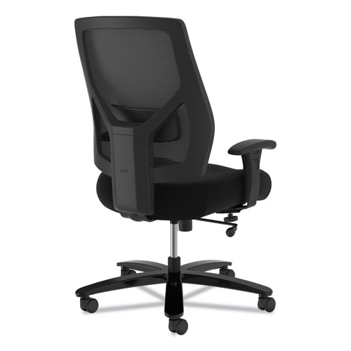 Picture of Crio Big and Tall Mid-Back Task Chair, Supports Up to 450 lb, 18" to 22" Seat Height, Black