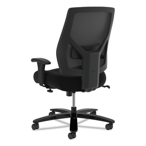 Picture of Crio Big and Tall Mid-Back Task Chair, Supports Up to 450 lb, 18" to 22" Seat Height, Black