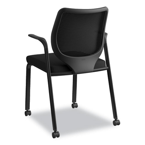 Picture of Nucleus Series Multipurpose Stacking Chair with ilira-Stretch M4 Back, Supports Up to 300 lb, 19" Seat Height, Black