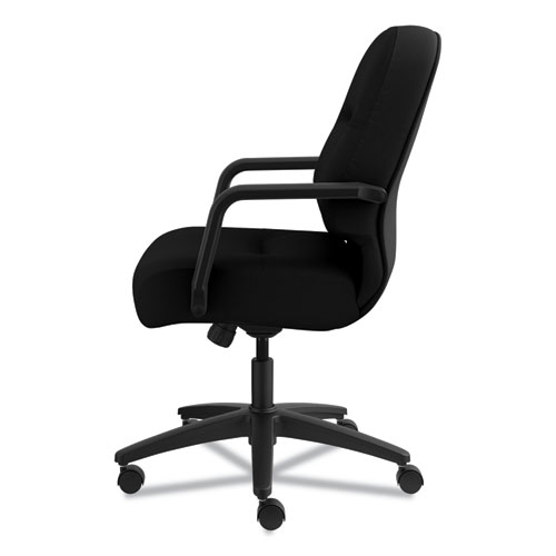 Picture of Pillow-Soft 2090 Series Managerial Mid-Back Swivel/Tilt Chair, Supports Up to 300 lb, 17" to 21" Seat Height, Black