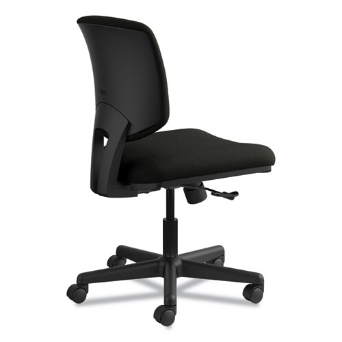 Picture of Volt Series Leather Task Chair, Supports Up to 250 lb, 18" to 22.25" Seat Height, Black