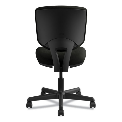 Picture of Volt Series Leather Task Chair with Synchro-Tilt, Supports Up to 250 lb, 18" to 22.25" Seat Height, Black