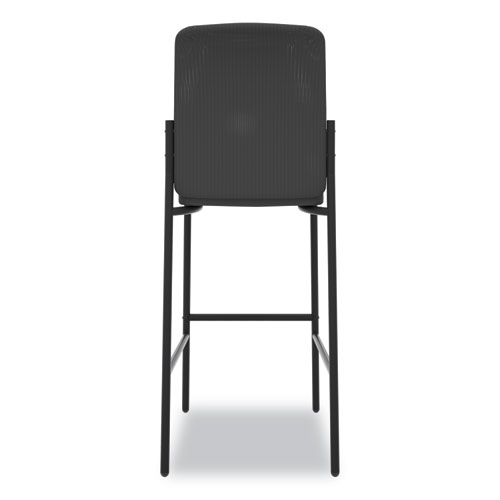 Picture of Instigate Mesh Back Multi-Purpose Stool, Supports Up to 250 lb, 33" Seat Height, Black Seat, Black Back, Black Base, 2/Carton