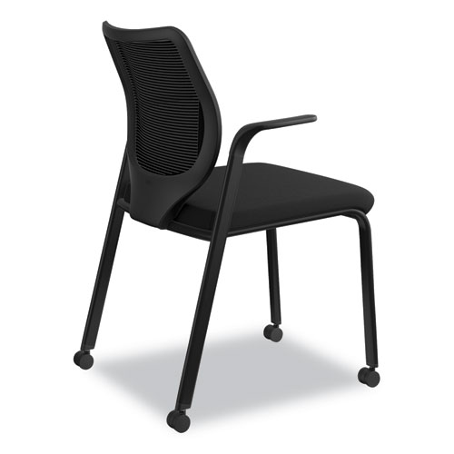 Picture of Nucleus Series Multipurpose Stacking Chair with ilira-Stretch M4 Back, Supports Up to 300 lb, 19" Seat Height, Black