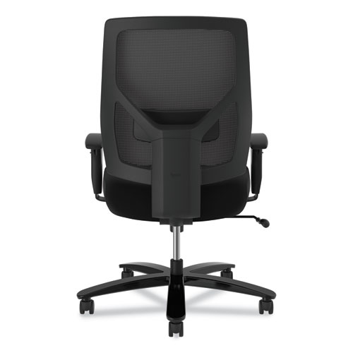 Picture of Crio Big and Tall Mid-Back Task Chair, Supports Up to 450 lb, 18" to 22" Seat Height, Black