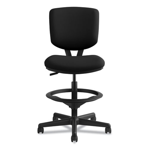Picture of Volt Series Adjustable Task Stool, Supports Up to 275 lb, 22.88" to 32.38" Seat Height, Black