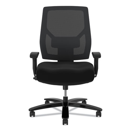 Picture of Crio Big and Tall Mid-Back Task Chair, Supports Up to 450 lb, 18" to 22" Seat Height, Black