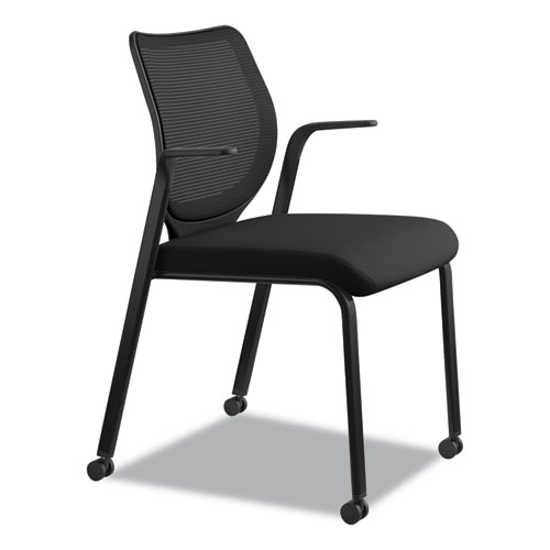 Picture of Nucleus Series Multipurpose Stacking Chair with ilira-Stretch M4 Back, Supports Up to 300 lb, 19" Seat Height, Black