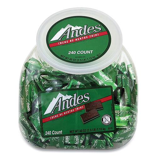 Picture of Creme de Menthe Chocolate Mint Thins, 240 Piece Tub