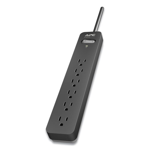 Picture of Essential SurgeArrest Surge Protector, 6 AC Outlets, 10 ft Cord, 1,080 J, Black