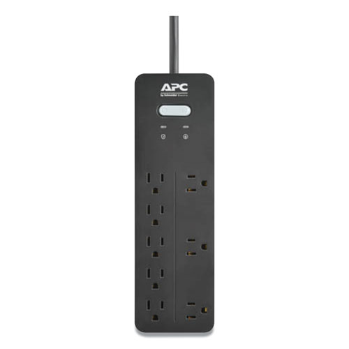 Picture of Home Office SurgeArrest Power Surge Protector, 8 AC Outlets, 6 ft Cord, 2,160 J, Black