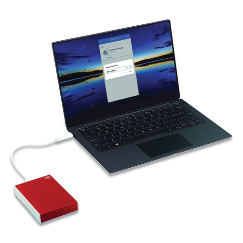Picture of Backup Plus External Hard Drive, 5 TB, USB 2.0/3.0, Red