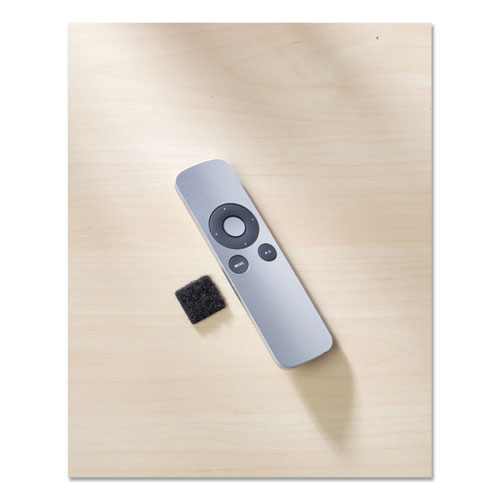 Picture of Sticky-Back Fasteners, Removable Adhesive, 0.88" x 0.88", Black, 12/Pack