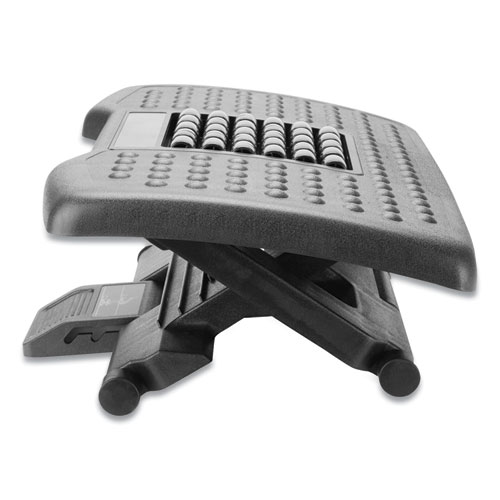 Picture of Adjustable Height Footrest with Rollers for Massage, 18w x 14d x 4.25h, Black
