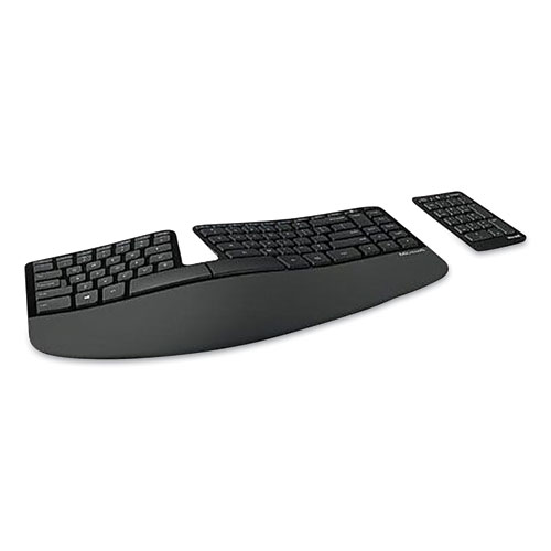Picture of Sculpt Ergonomic Wireless Keyboard, 104 Keys, Black