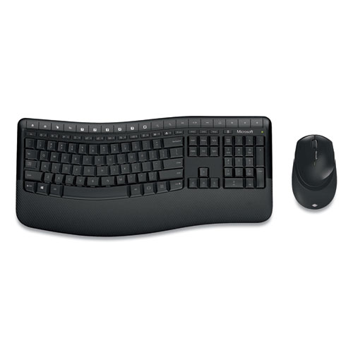 Picture of Comfort Desktop 5050 Wireless Keyboard and Mouse Combo, 2.4 GHz Frequency, Black