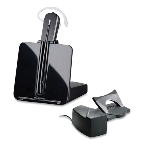 Picture of CS540 Monaural Over The Head Wireless Headset, Black/Silver