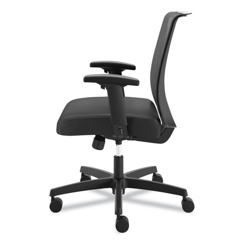 Picture of Convergence Mid-Back Task Chair, Swivel-Tilt, Supports Up to 275 lb, 15.75" to 20.13" Seat Height, Black