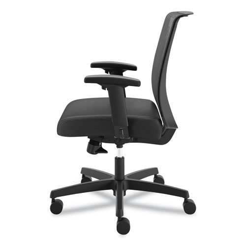 Picture of Convergence Mid-Back Task Chair, Synchro-Tilt and Seat Glide, Supports Up to 275 lb, Black