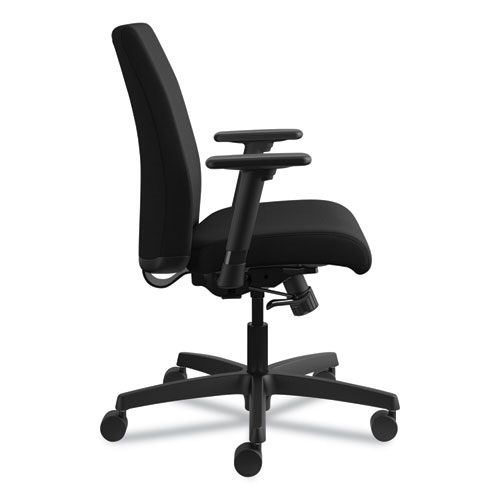 Picture of Ignition Series Fabric Low-Back Task Chair, Supports Up to 300 lb, 17" to 21.5" Seat Height, Black