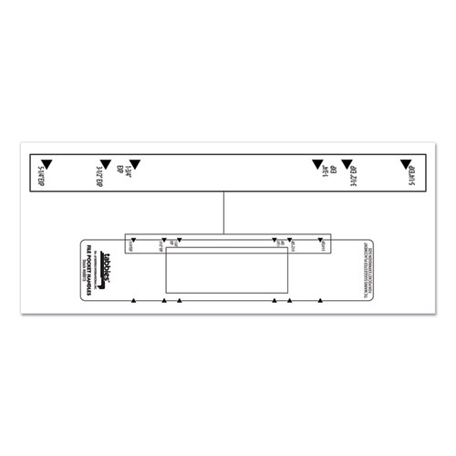 Picture of File Pocket Handles, 9.63 x 2, White, 4/Sheet, 12 Sheets/Pack