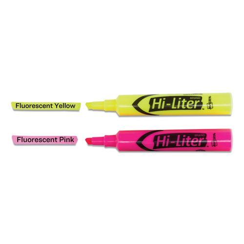 Picture of HI-LITER Desk-Style Highlighter Value Pack, Assorted Ink Colors, Chisel Tip, Assorted Barrel Colors, 24/Pack