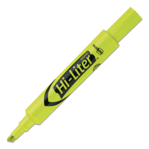 Picture of HI-LITER Desk-Style Highlighter Value Pack, Fluorescent Yellow Ink, Chisel Tip, Yellow/Black Barrel, 36/Box