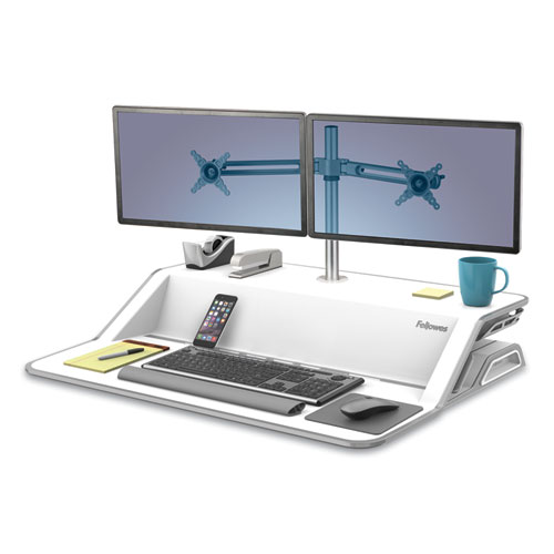 Picture of Lotus Dual Monitor Arm Kit, For 26" Monitors, Silver, Supports 13 lb