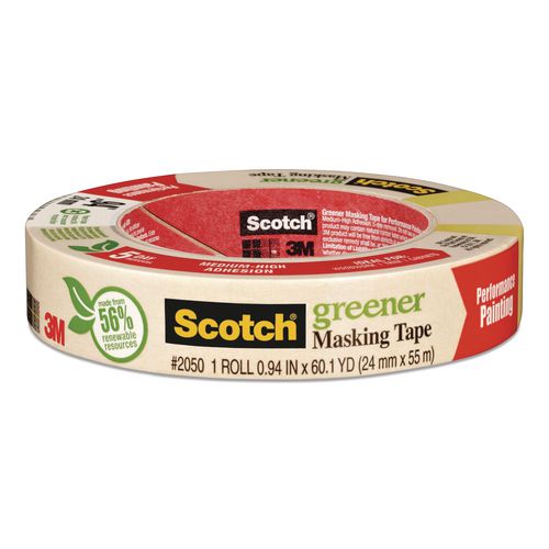 Picture of Greener Masking Tape 2050, 3" Core, 0.94" x 60 yds, Beige