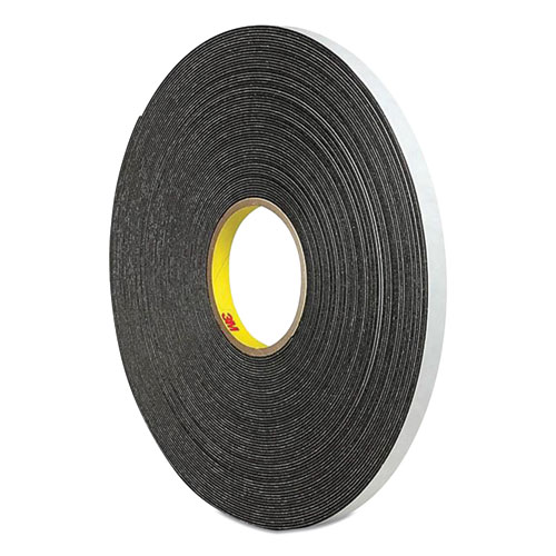 Picture of 4466 Double-Coated Foam Tape, 1" Core, 1" x 5 yds, Black