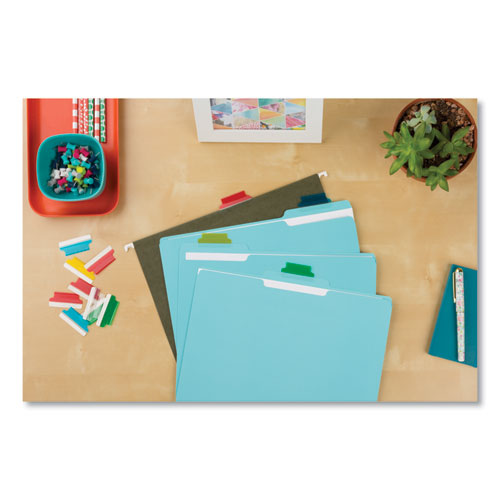 Picture of Insertable Index Tabs with Printable Inserts, 1/5-Cut, Assorted Colors, 1.5" Wide, 25/Pack