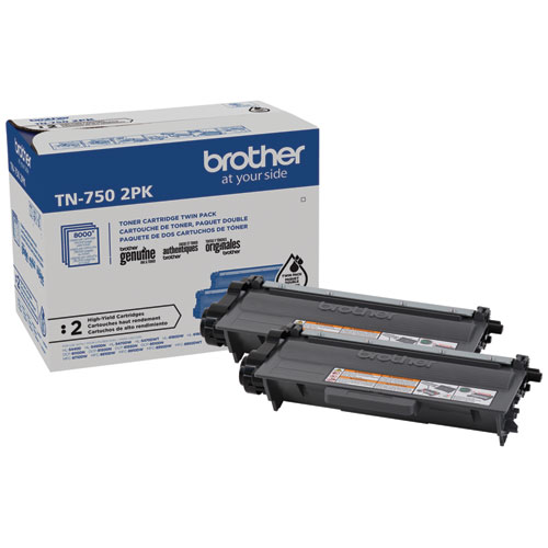 Picture of TN7502PK High-Yield Toner, 8,000 Page-Yield, Black, 2/Pack