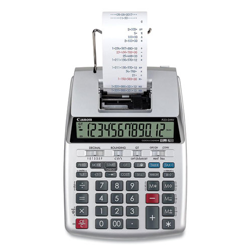 Picture of P23-DHV-3 12-Digit Desktop Calculator, Black/Red Print, 2.3 Lines/Sec