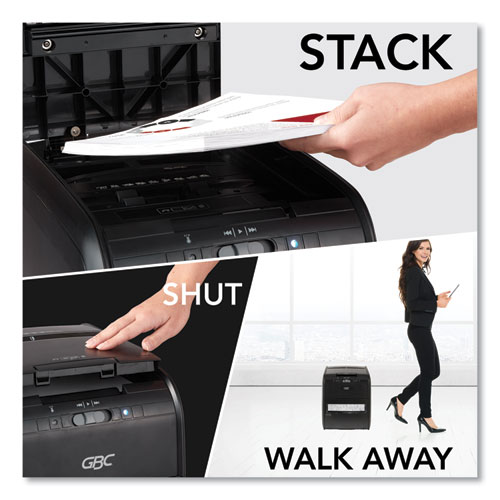 Picture of Stack-and-Shred 80X Auto Feed Cross-Cut Shredder, 80 Auto/6 Manual Sheet Capacity