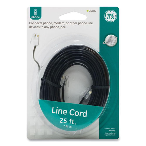 Picture of Line Cord, Plug/Plug, 25 ft, Black