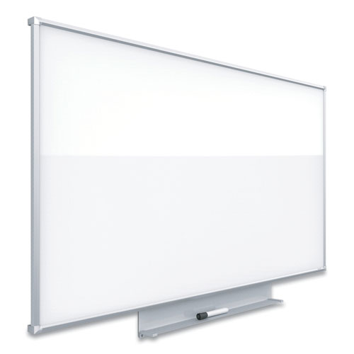 Picture of Silhouette Total Erase Whiteboard, 74 x 42, White Surface, Silver Aluminum Frame