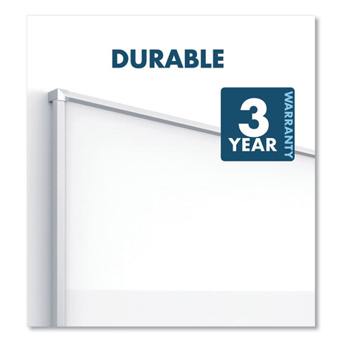 Picture of Silhouette Total Erase Whiteboard, 50 x 28, White Surface, Silver Aluminum Frame