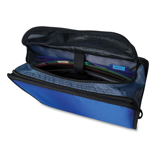 Picture of King Size Mighty Zip Tab Binder, 3 Rings, 4" Capacity, 11 x 8.5, Blue