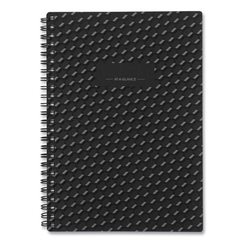 Picture of Elevation Academic Weekly/Monthly Planner, 8.5 x 5.5, Black Cover, 12-Month (July to June): 2024 to 2025