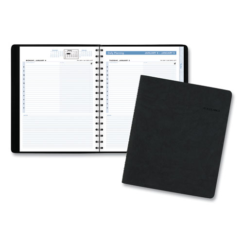 The Action Planner Daily Appointment Book, 8.75 X 6.5, Black Cover, 12-Month (jan To Dec): 2022