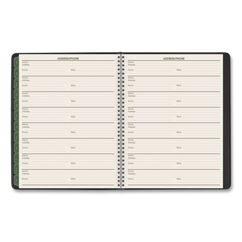 Picture of Recycled Weekly Vertical-Column Format Appointment Book, 8.75 x 7, Black Cover, 12-Month (Jan to Dec): 2025